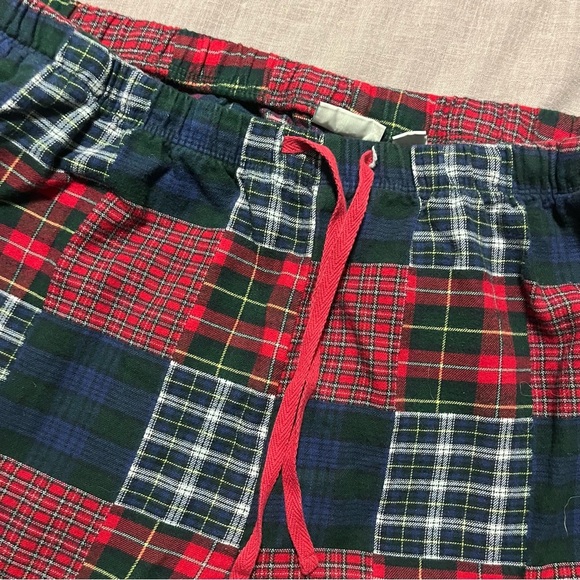 L.L. Bean Very Thick Patchwork Plaid Pants 100% Cotton Over Size XL Traditional - Picture 6 of 9